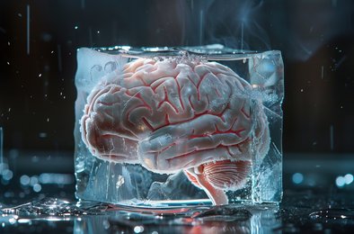 мозг, заморозка, нейроны, память, технология