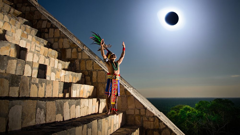 майя, затмение, луна, астрономия, календарь