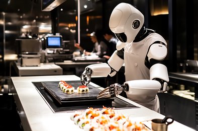 роботы, рестораны, Китай, автоматизация, ИИ