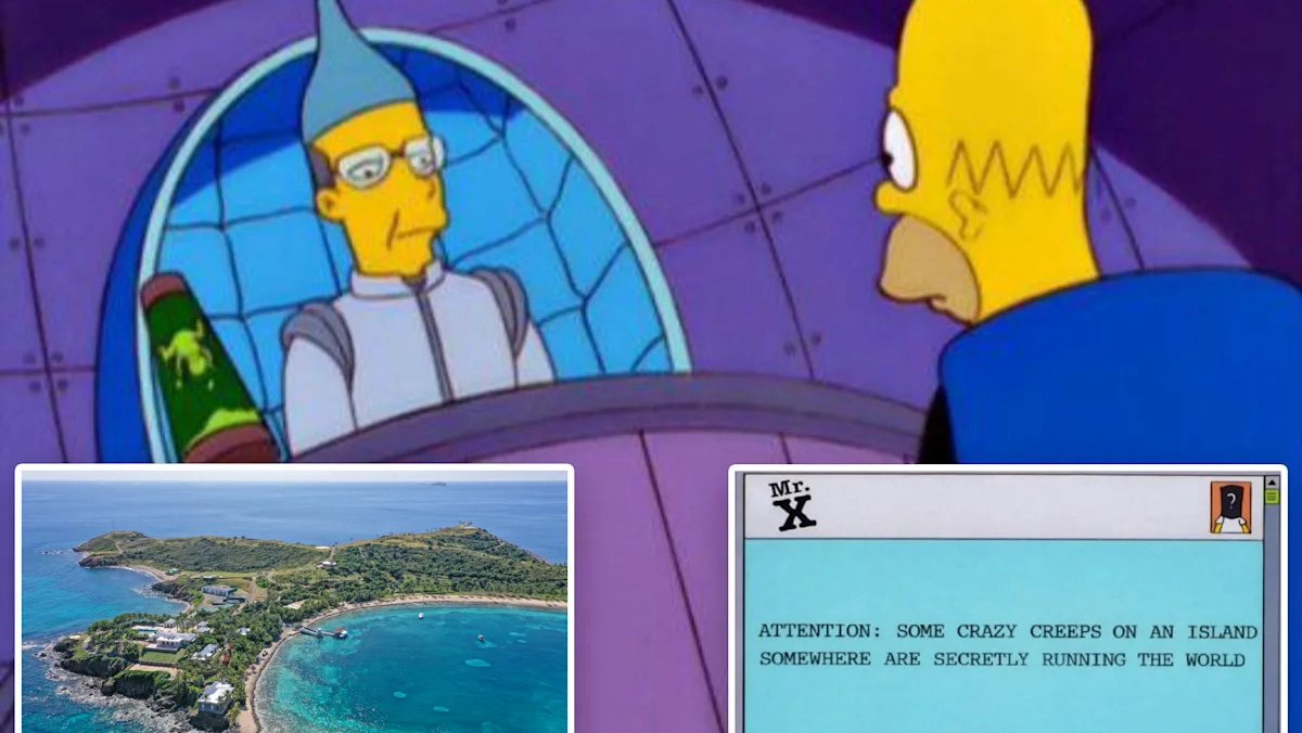 Симпсоны, Эпштейн, остров, теория, соцсети
