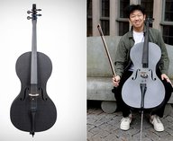 студент, виолончель, печать, технология, инновации