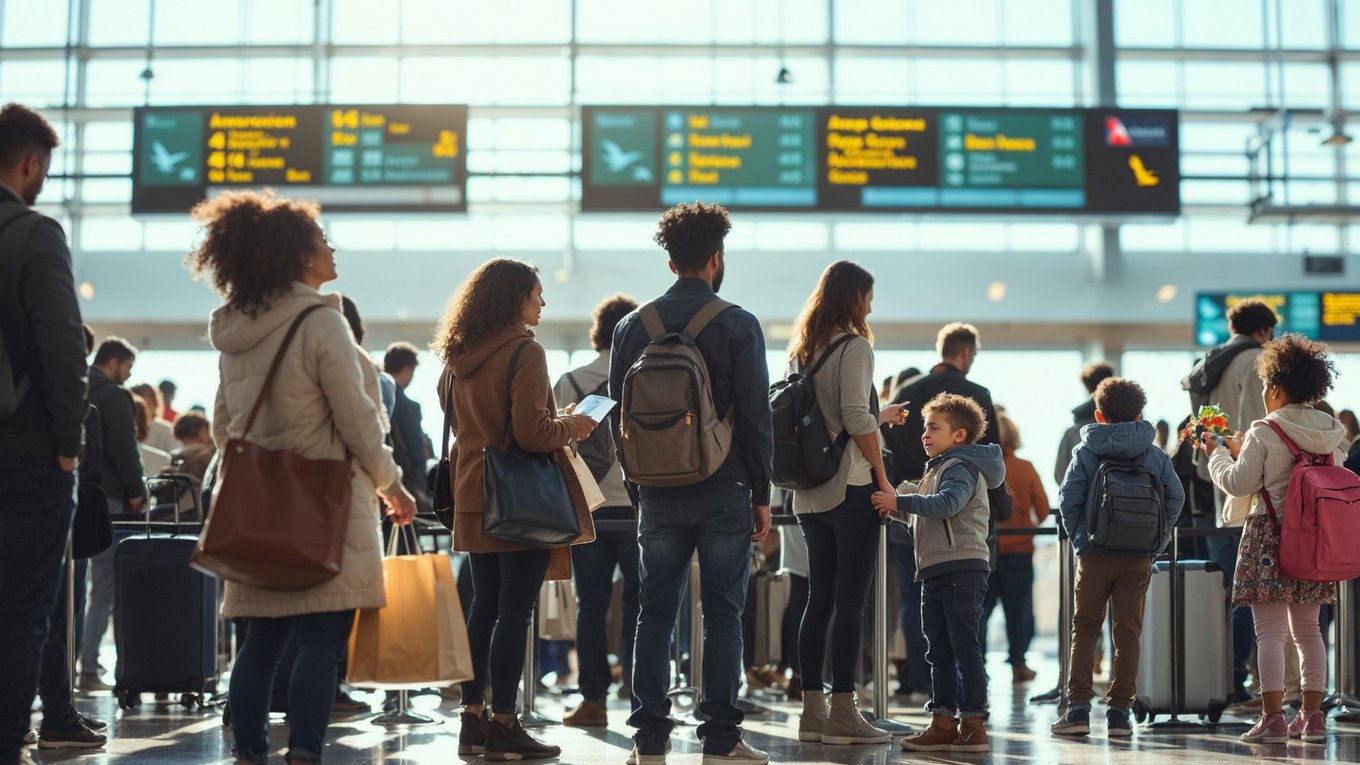 American Airlines выставила барьер для нарушителей очереди в аэропорту