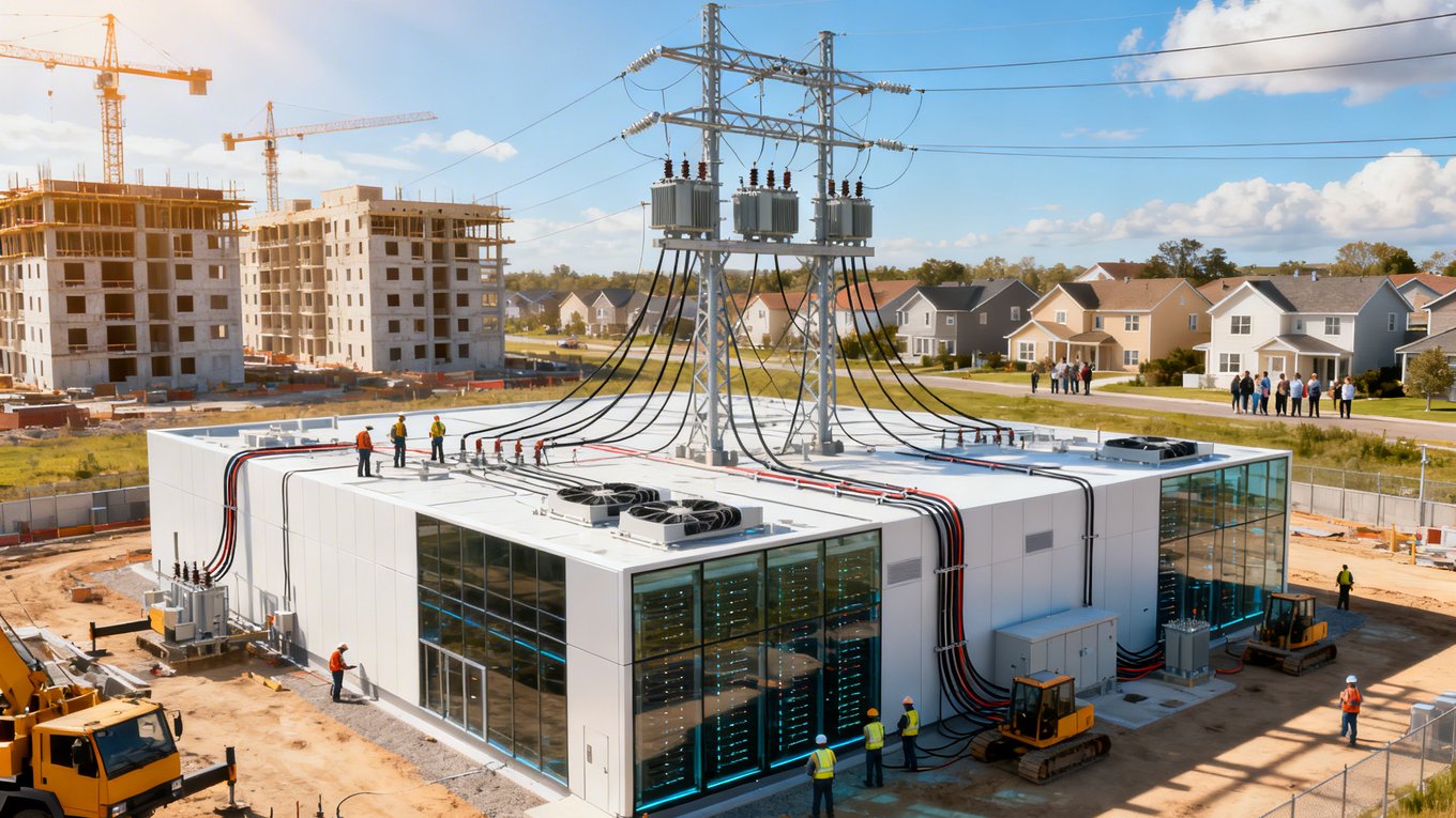 строительство, жильё, датацентр, электроэнергия, инфраструктура