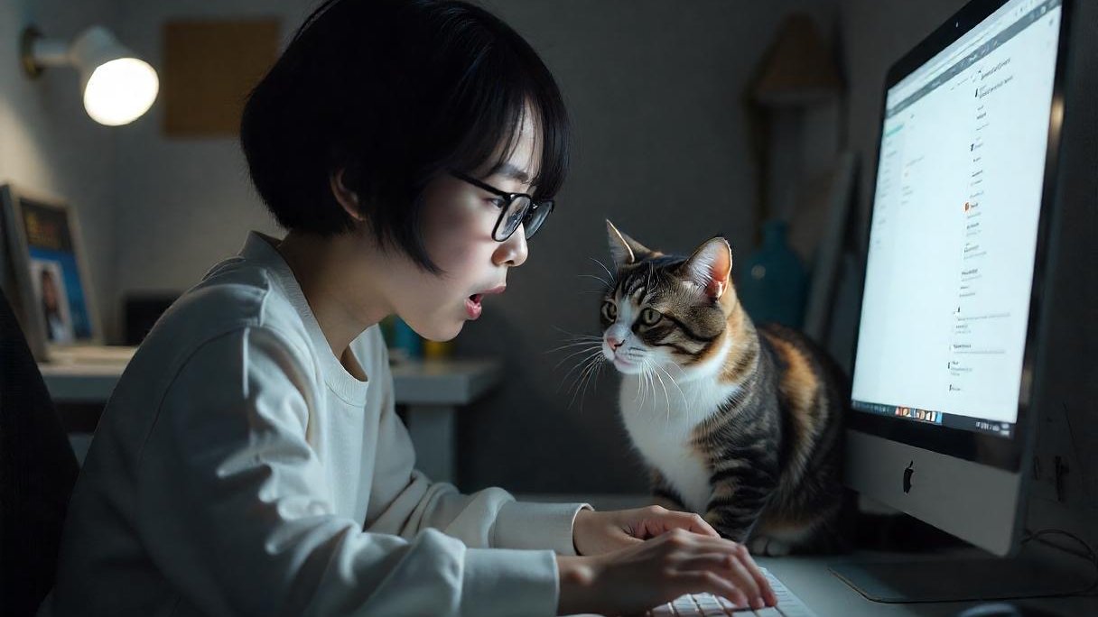 Кошка устроила увольнение хозяйки с работы