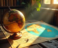 Африка, Меркатор, EqualEarth, карта, проекция
