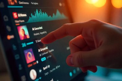 ИИ музыка, Deezer маркировка, искусственный интеллект в музыке, фейковые прослушивания, стриминговые сервисы