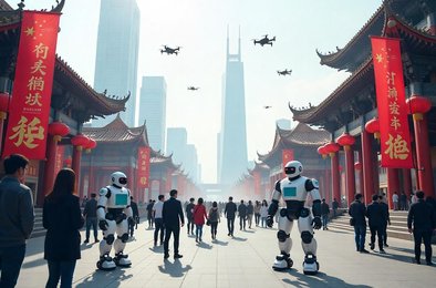 рынок робототехники Китай, рост робототехники, промышленная робототехника, человекоподобные роботы, беспилотные летательные аппараты