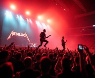 землетрясение на концерте, Metallica Virginia Tech, фанаты вызывают землетрясение, концерт Metallica 2025, Enter Sandman сейсмическая активность