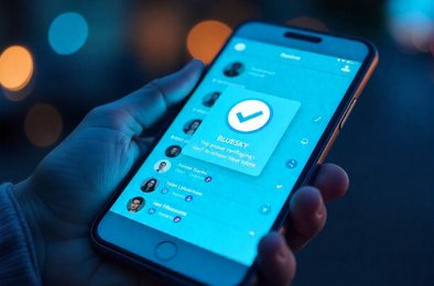 Bluesky верификация аккаунтов, подтверждение подлинности, синяя отметка Bluesky, проверка аккаунтов в соцсетях, социальная сеть Bluesky