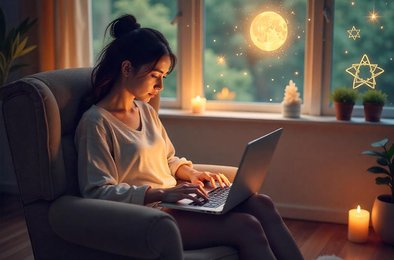 ChatGPT для духовных практик, искусственный интеллект и духовность, таро и ИИ, мистические символы, цифровая эзотерика