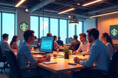 Starbucks офисная работа, возвращение в офис Starbucks, работа в Starbucks США, офисная культура Starbucks, сокращения и увольнения Starbucks