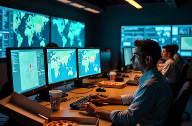Минобороны США, спецслужбы, ночная работа, пицца на работе, оперативный центр
