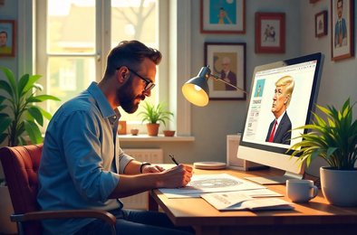 политическая карикатура, карикатуристы и ИИ, искусственный интеллект в искусстве, упадок профессии художника, нейросети в журналистике