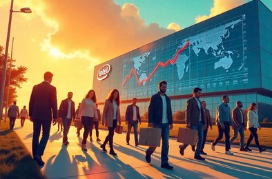 Intel сокращения, массовые увольнения, Intel Foundry, спад продаж чипов, рынок ИИ технологий