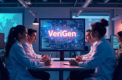 ИИ проектирование микрочипов, VeriGen NYU, искусственный интеллект в электронике, автоматизация чипов, нейросеть для кодирования