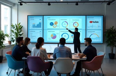 YouTube, медиакомпании, Nielsen Media Distributor Gauge, доля просмотров, телевизионное время