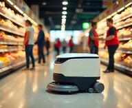 роботы в магазинах, автоматизация уборки, супермаркеты Австралии, технологии в ритейле, уборочные роботы
