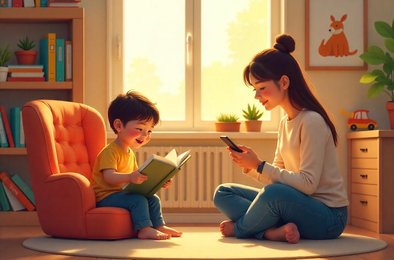родители поколения Z, чтение детям, экранное время, развитие ребёнка, когнитивное развитие