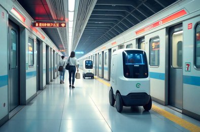 роботы-доставщики, доставка в метро, Шэньчжэнь роботы, ИИ в логистике, автономная доставка