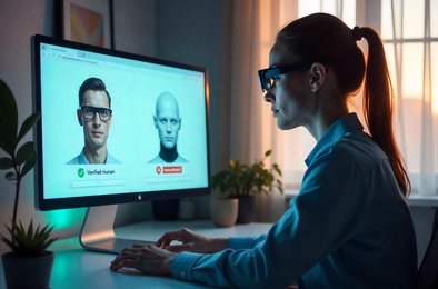 идентификация личности онлайн, World ID, отличие человека от ИИ, цифровая идентичность, биометрическая аутентификация