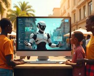 Африка, искусственныйинтеллект, технологии, робот, медиа