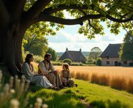 Средневековье, крестьяне, отпуск, Англия, феодализм