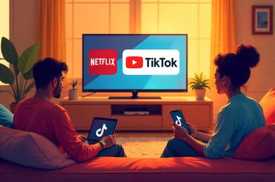стриминговые сервисы, Netflix, YouTube, TikTok, потребление контента