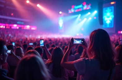 аренда смартфонов, K-pop фанаты, Samsung Galaxy с зумом, съемка концертов, техника для фанатов