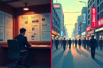КНДР и Южная Корея, снижение пропаганды КНДР, шпионский скандал Корея, военное положение в Сеуле, информационная политика Северной Кореи
