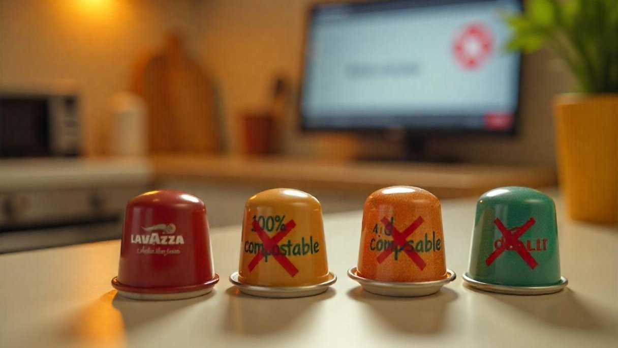 запрет рекламы в Британии, кофейные капсулы Lavazza, экологичная упаковка обман, реклама Dualit, компостируемая упаковка