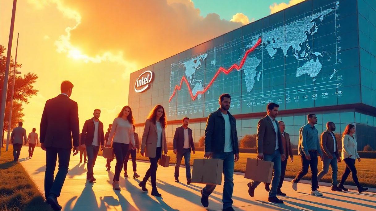 Intel сокращения, массовые увольнения, Intel Foundry, спад продаж чипов, рынок ИИ технологий