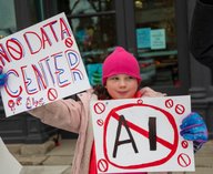 датцентры, протесты, политика, ИИ, экология