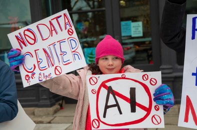 датцентры, протесты, политика, ИИ, экология