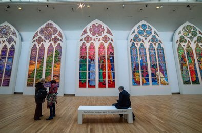 собор, витражи, Париж, искусство, реставрация