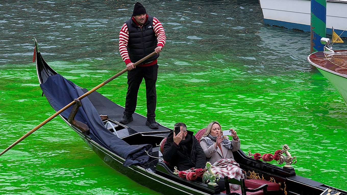 Грета, Тунберг, Венеция, экоактивистка, протест