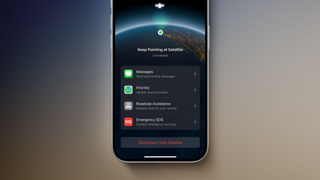 Apple, iPhone, спутник, связь, технологии