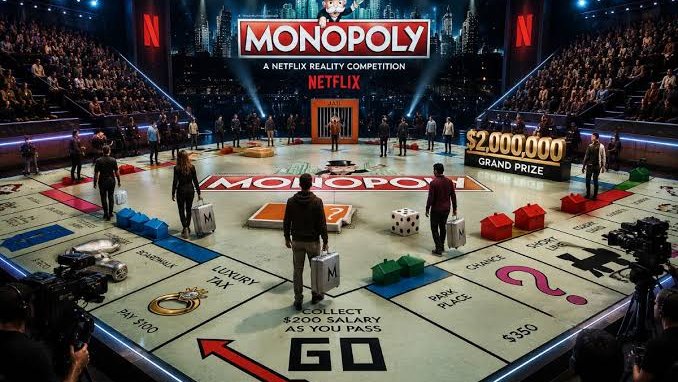 Netflix, Монополия, реалитишоу, развлечения, популярныенастольныеигры