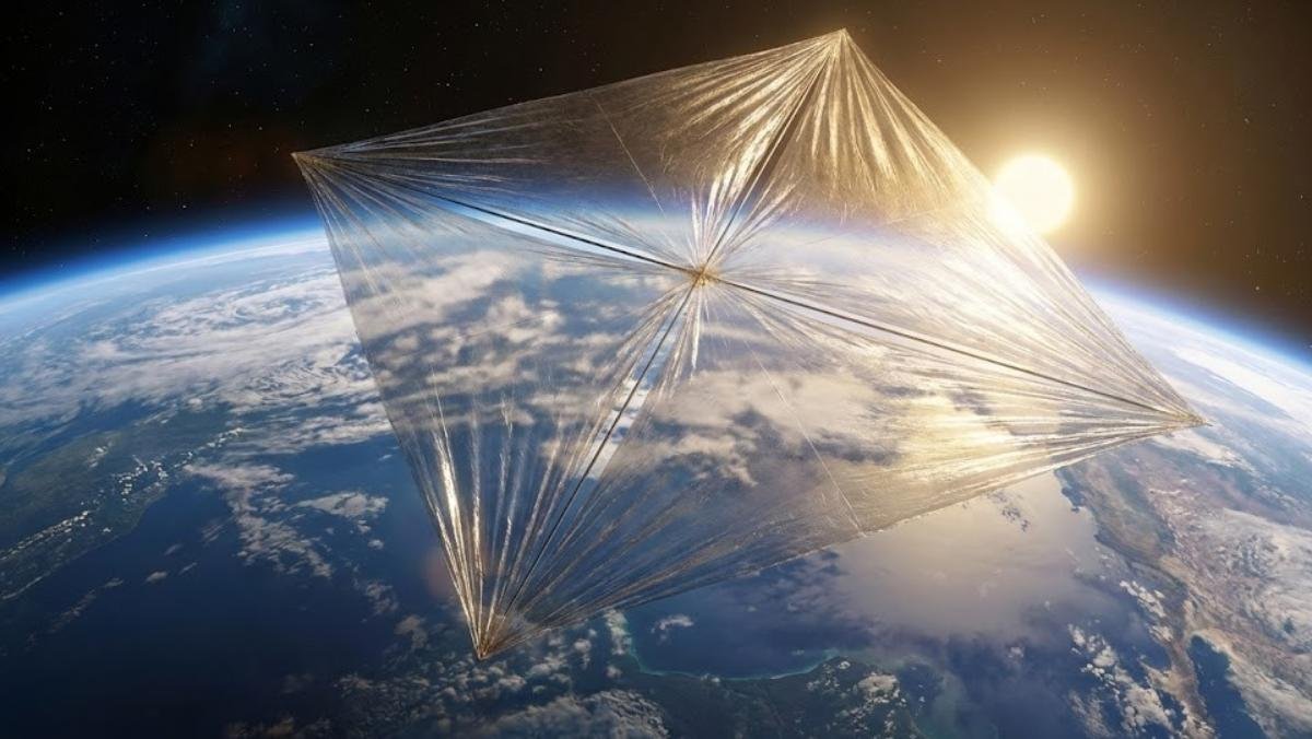 космос, парус, спутник, NASA, технологии