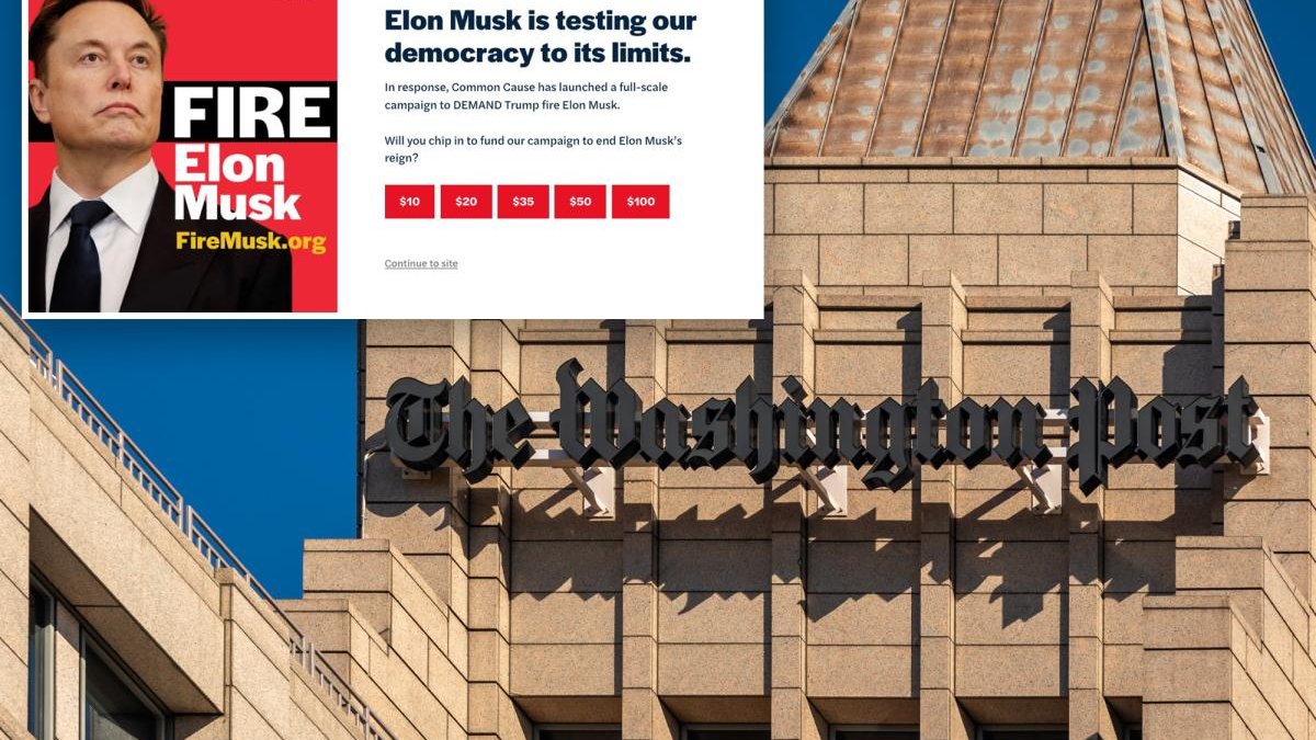 The Washington Post отказалась публиковать рекламу с требованием уволить Маска