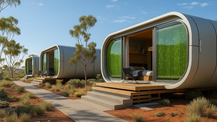 микроводоросли, Австралия, охлаждение, экология, архитектура