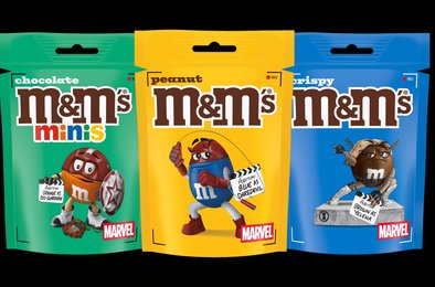 MMs, Marvel, конфеты, реклама, супергерои