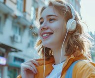 наушники, молодежь, мода, технология, тренд