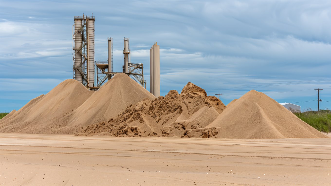 песок, бетон, экология, строительство, инновации