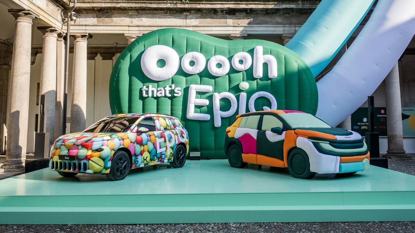 Skoda, дизайн, электромобиль, инсталляция, Милан