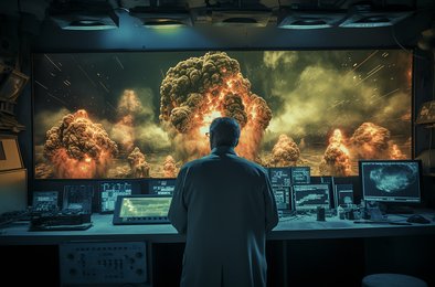 искусственныйинтеллект, симуляция, оружие, война, эскалация