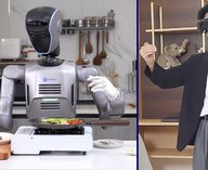 робот готовит стейк, VR-управление роботом, гуманоидный робот Китай, Shenzhen Dobot, робот с пятипалыми руками