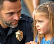 Полицейский, штраф, дети