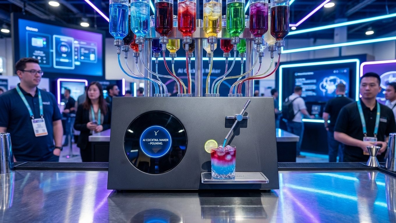 робот, бармен, ИИ, коктейли, персонализация