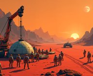 космос, астероиды, Марс, колонизация, добыча ресурсов, ракетное топливо, EPFL