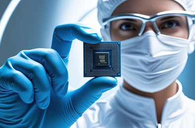 кибербезопасность, криптография, микрочип, медицина, квантовые